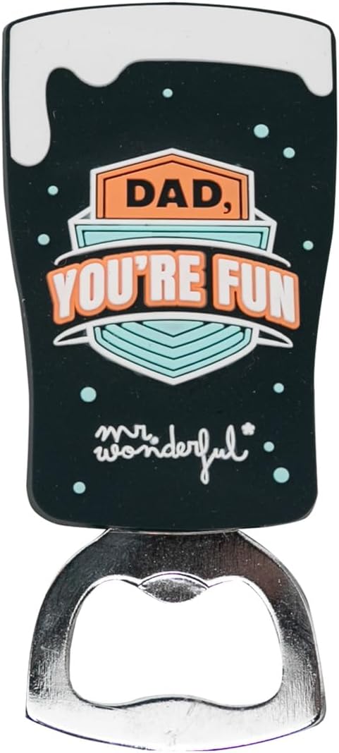 Mr.Wonderful: Apribottiglie con messaggio "Dad, you're fun"