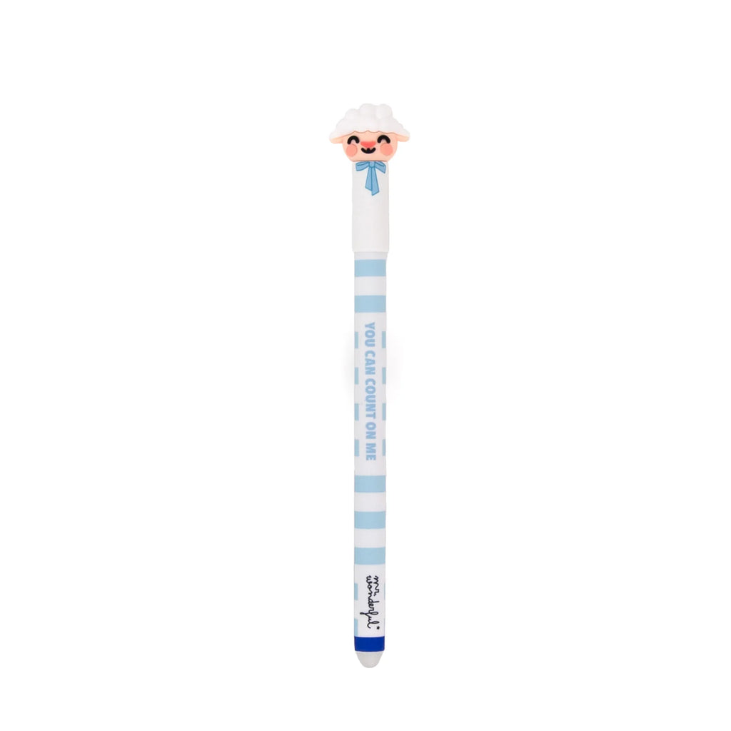 Penna Cancellabile Bo-Bo – Loli l’Agnello “You Can Count on Me!” | Inchiostro Blu Bo-Bo Farm
