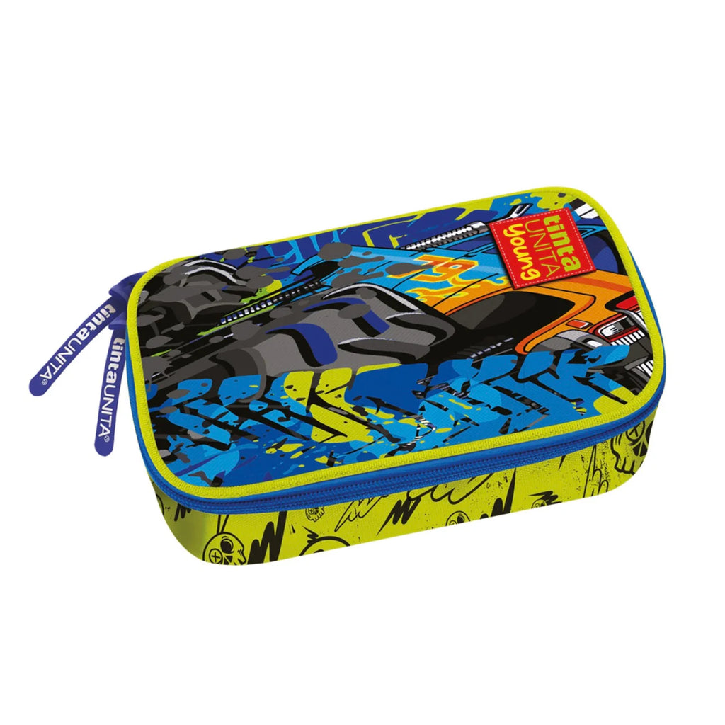 Astuccio Ovale Jumbo Tinta Unita Young Monster Truck | Poliestere 600D, Organizer Interno
