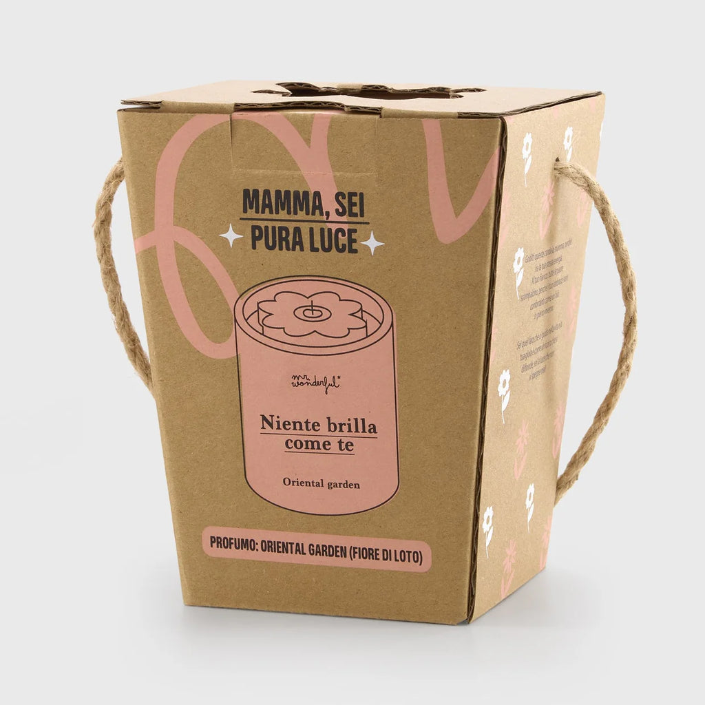 Candela Profumata Mr. Wonderful – "Rien ne brille comme toi" | Fiore di Loto