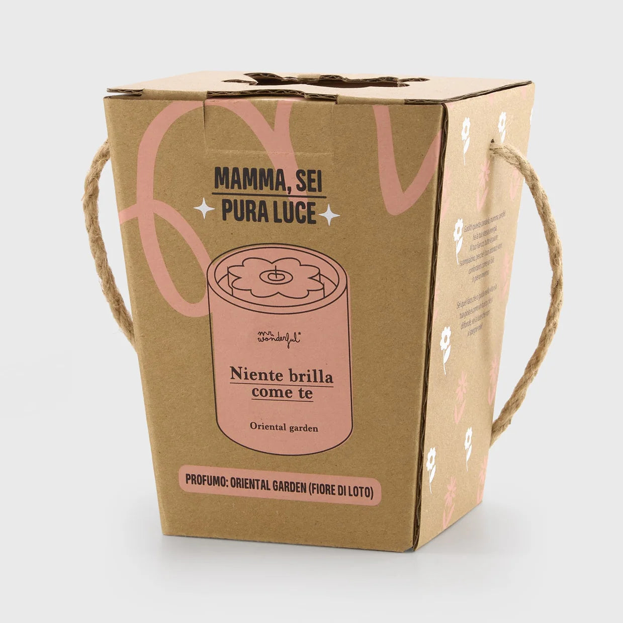Candela Profumata Mr. Wonderful – "Rien ne brille comme toi" | Fiore di Loto