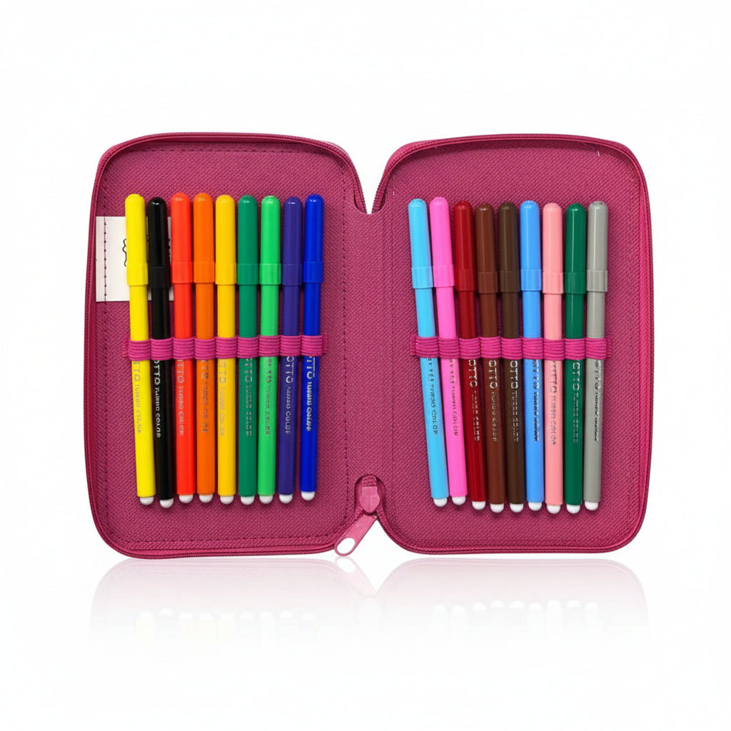 Astuccio 3 Zip Hello Kitty Completo – Scuola Elementare