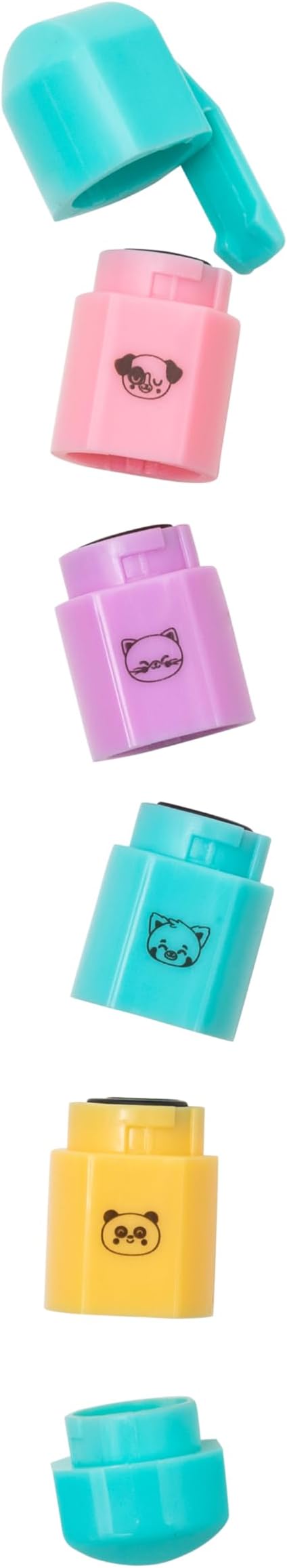 Mr. Wonderful: Set di 4 timbri con tampone d'inchiostro per lasciare il segno