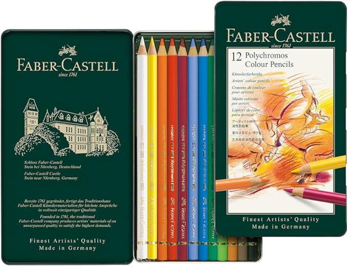 Faber Castell: Set 12 matite colorate Polychromos