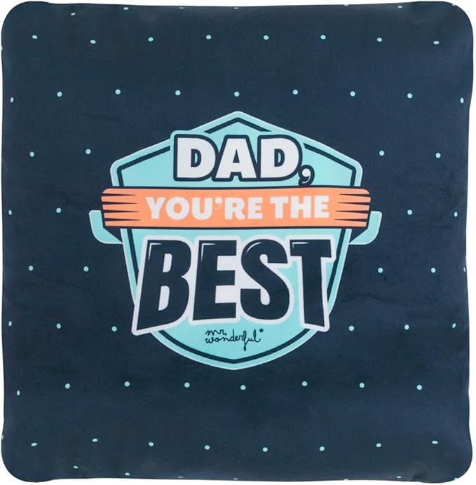 Mr.Wonderful: coperta in poliestere morbida al tatto con stampa "Dad You're the Best"