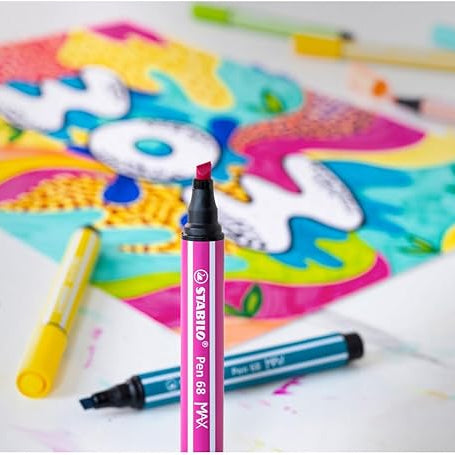 Stabilo: PEN 68 Max pennarello premium con punta a scalpello