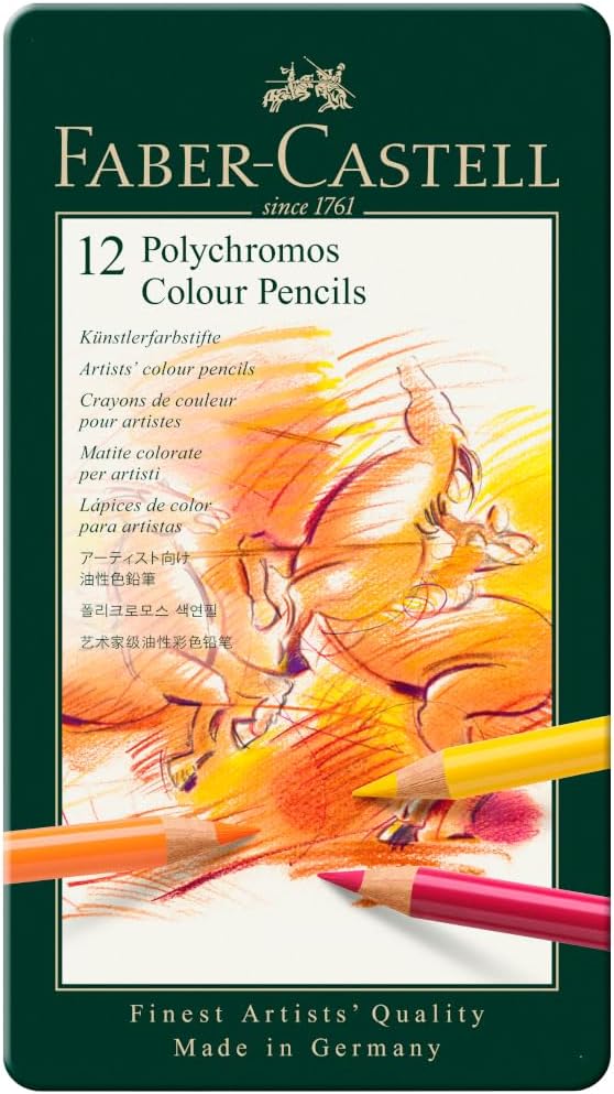 Faber Castell: Set 12 matite colorate Polychromos