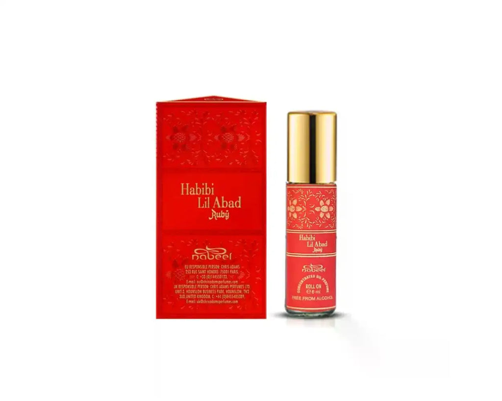 Nabeel: Habibi Lil Abad Ruby Roll On Oil Perfume