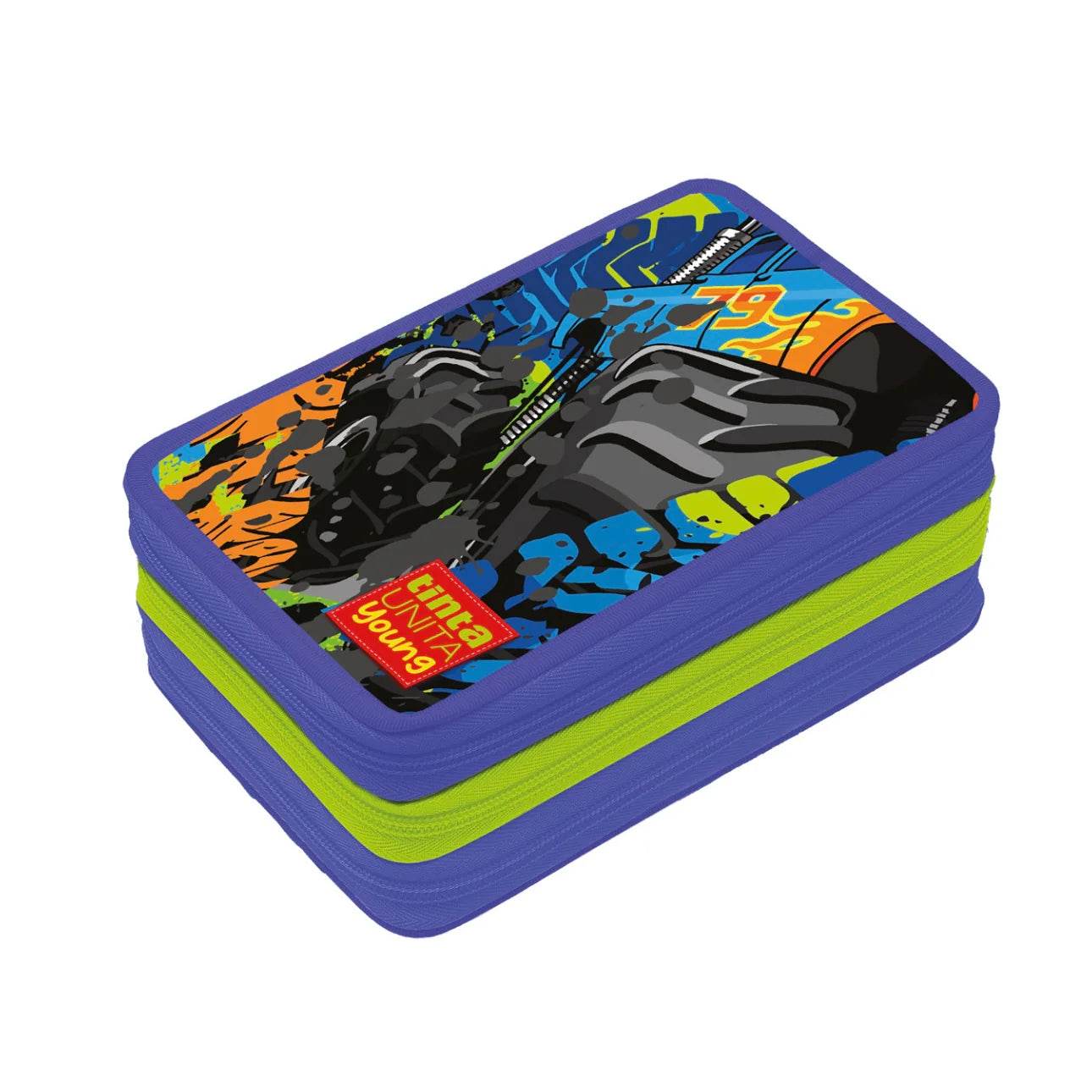 Astuccio 3 Zip Completo Tinta Unita Young Monster Truck | + Buono Mirabilandia