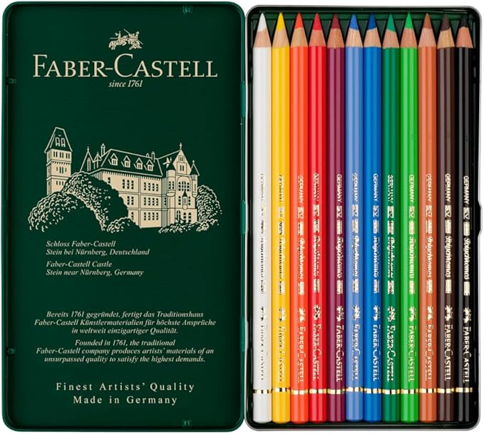 Faber Castell: Set 12 matite colorate Polychromos