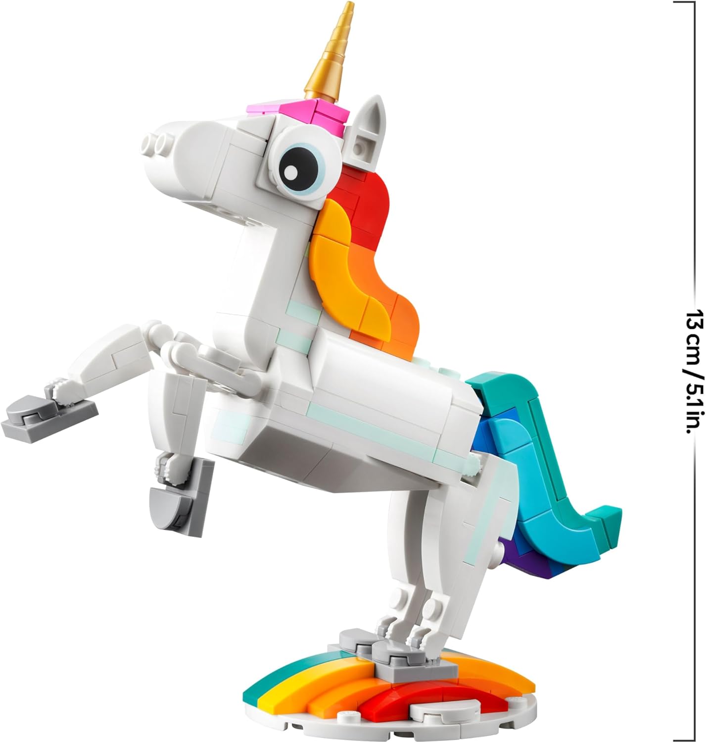 Lego: LEGO Creator 3 in 1 Unicorno Magico Giocattolo - Animale che si Trasforma in Cavalluccio Marino o in Pavone