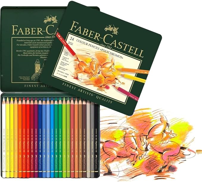 Faber Castell: Set 24 matite colorate Polychromos