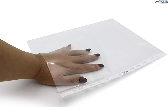 Favorit Buste Perforate, Lucide, Superior, 22 x 30 cm, 50 Pezzi, Trasparenti
