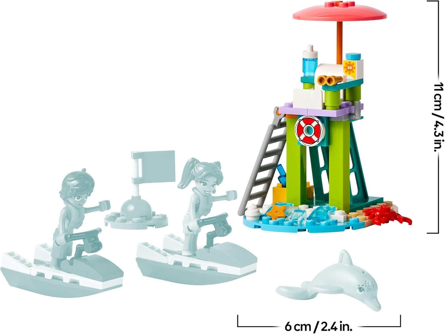 Lego: LEGO Friends Moto d’Acqua, Bagnino sulla Spiaggia di Heartlake City da Costruire