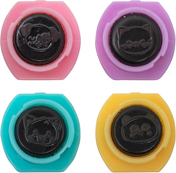 Mr. Wonderful: Set di 4 timbri con tampone d'inchiostro per lasciare il segno