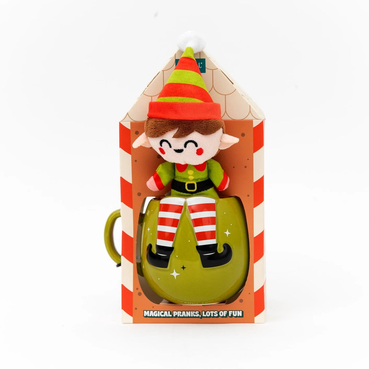 Mr.Wonderful - Set Regalo con Tazza in Ceramica 350 ml ed Elfo di Peluche