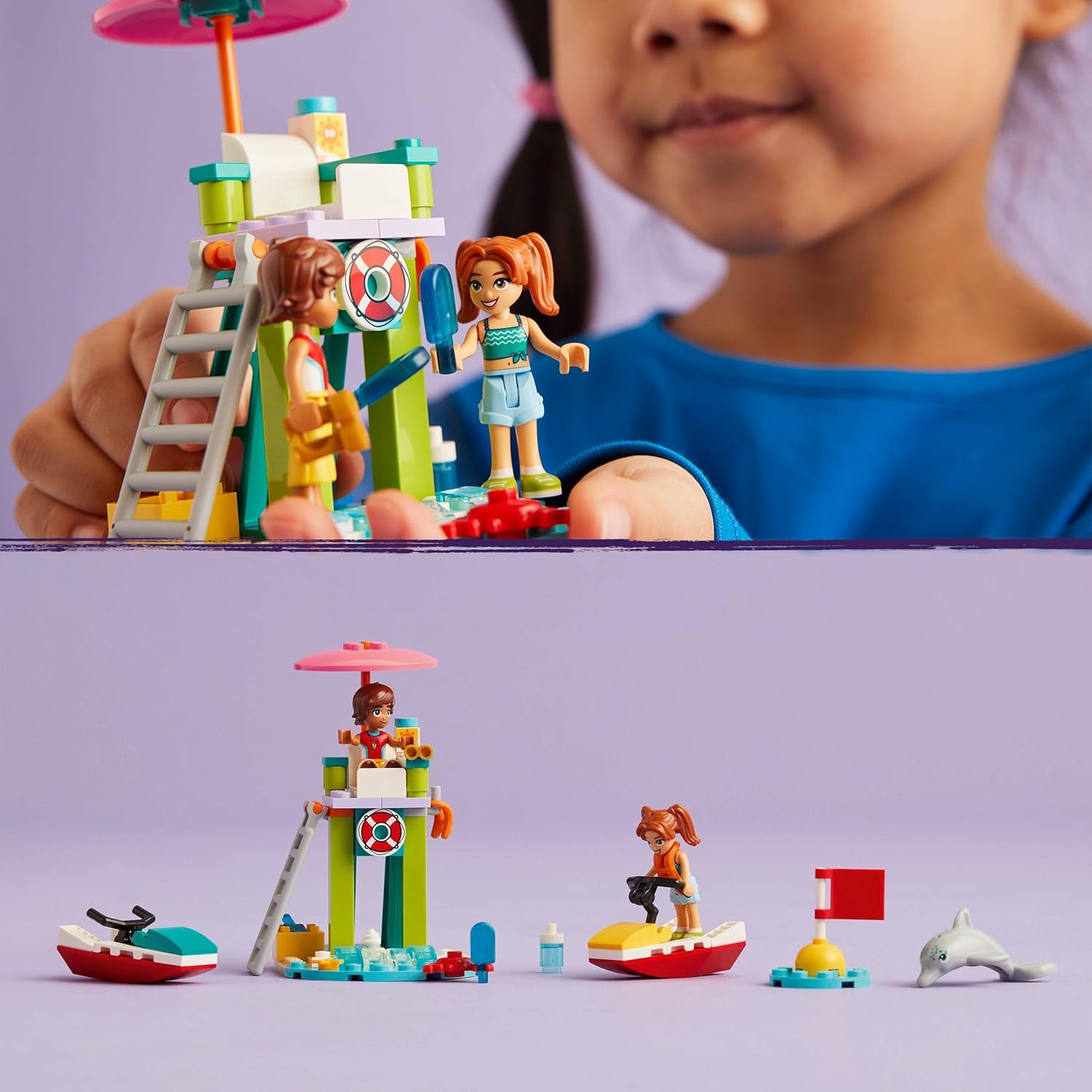 Lego: LEGO Friends Moto d’Acqua, Bagnino sulla Spiaggia di Heartlake City da Costruire