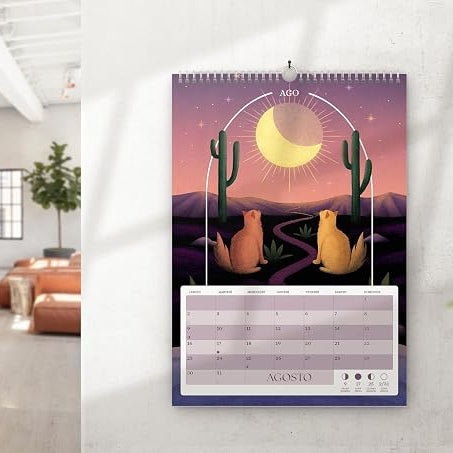 White Star - Calendario da Parete Vivida Gatti Magici 2027 - 26,5×38,5 cm