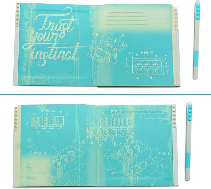 Lego: Quaderno con chiusura e penna gel