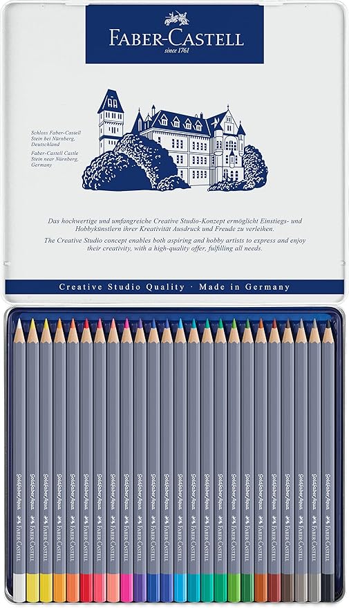 Faber Castell: Set 24 Matite Colorate Acquerellabili Goldfaber Aqua