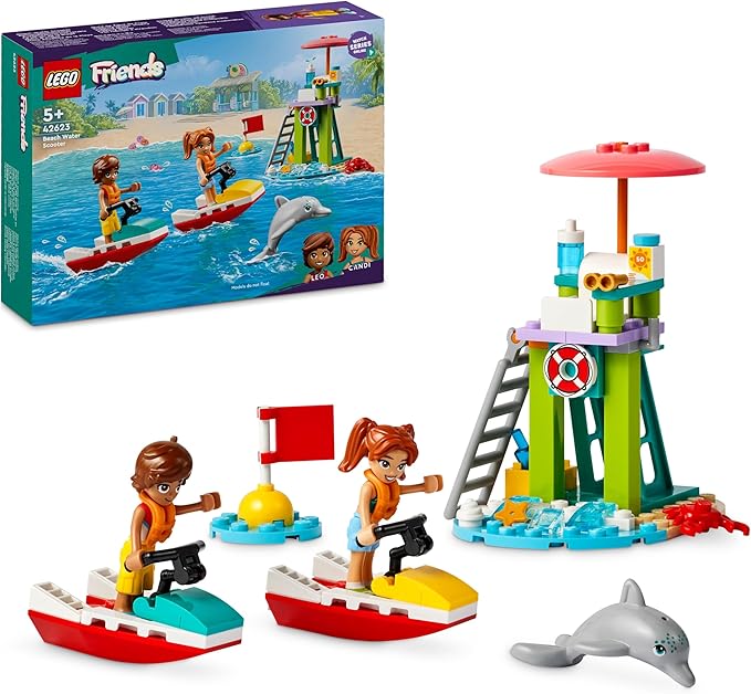 Lego: LEGO Friends Moto d’Acqua, Bagnino sulla Spiaggia di Heartlake City da Costruire