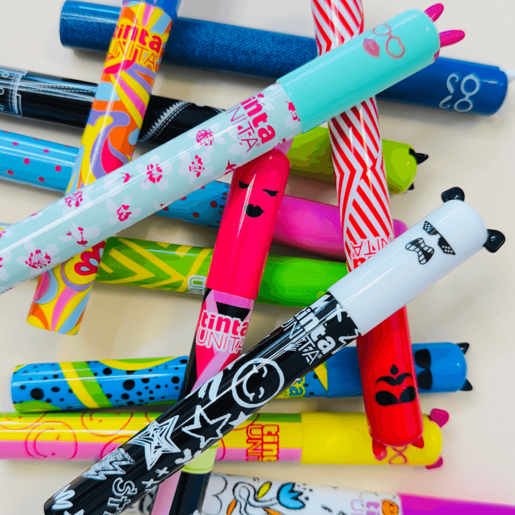 Tinta Unita: Tinta Unita Porta Refil con Tre Refil Fashion Inchiostro Verde