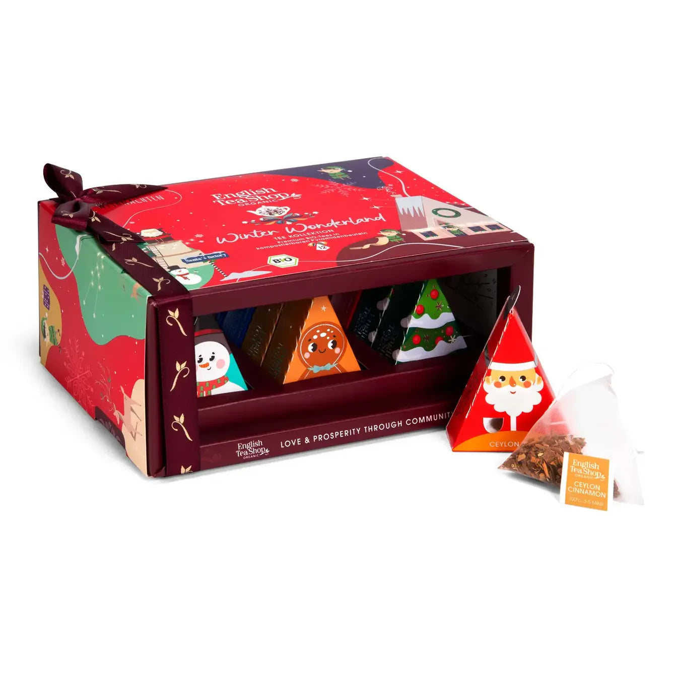 Cofanetto Tisane “Christmas Collection” Rosso - 12 filtri piramidali