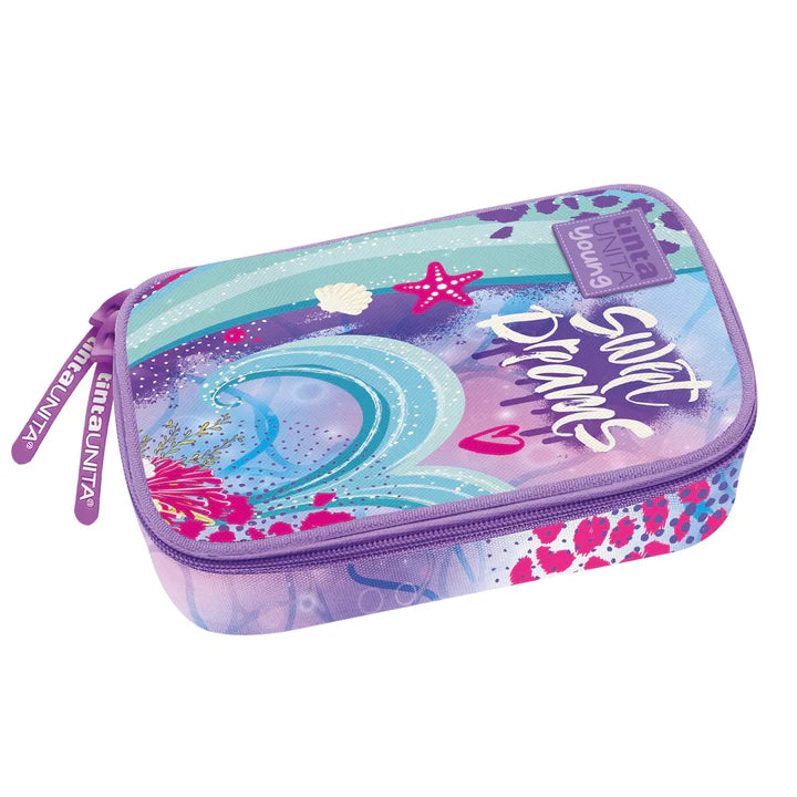 Astuccio Ovale Jumbo Tinta Unita Young Sirena | Poliestere 600D, Organizer Interno