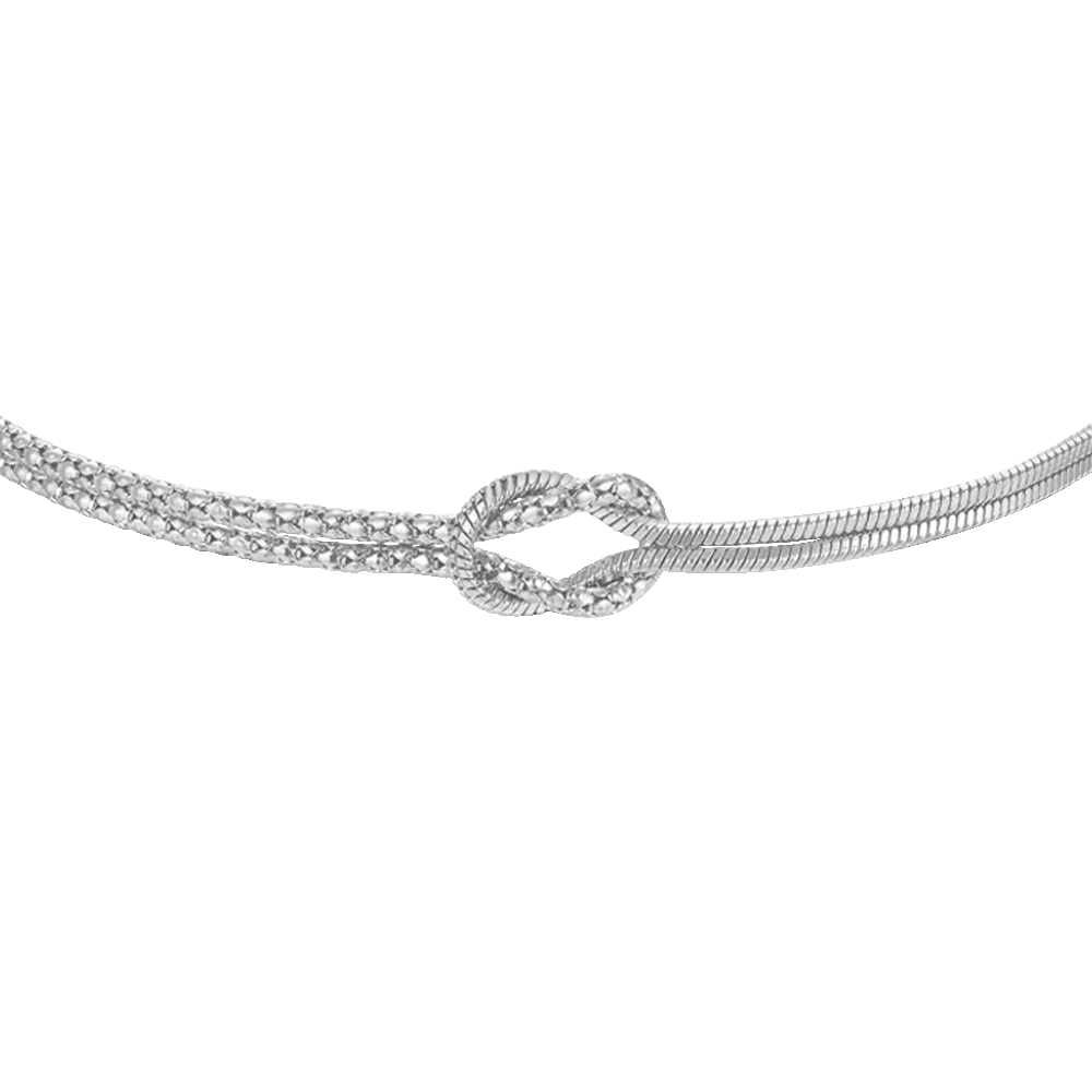 Luca Barra: bracciale uomo in acciaio con nodo