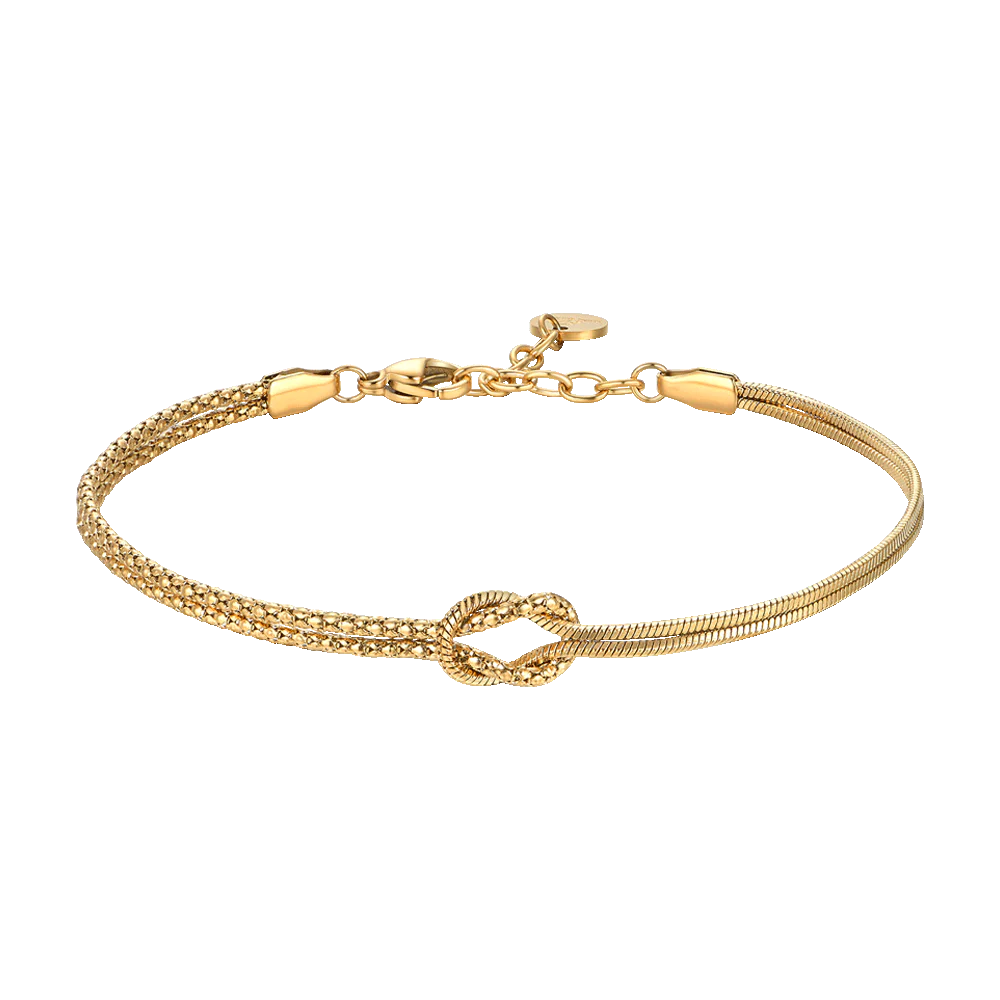 Luca Barra: Bracciale uomo in acciaio IP gold