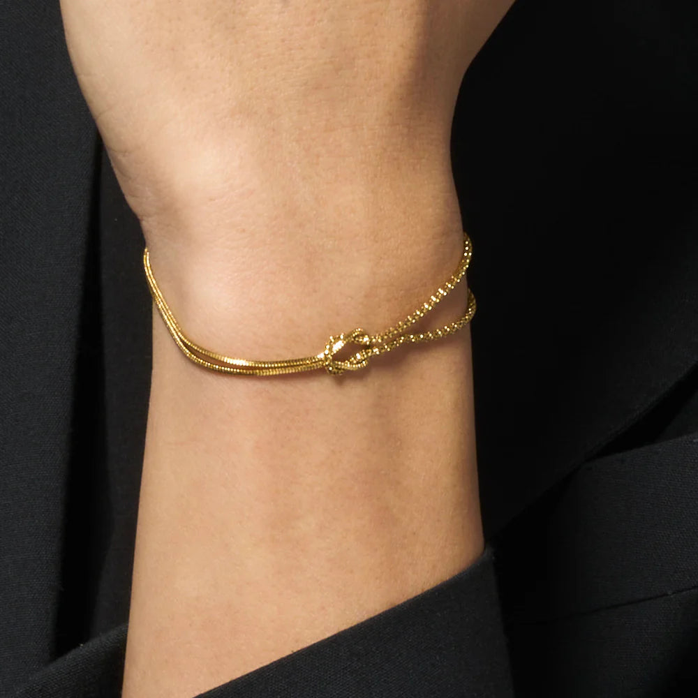 Luca Barra: Bracciale uomo in acciaio IP gold