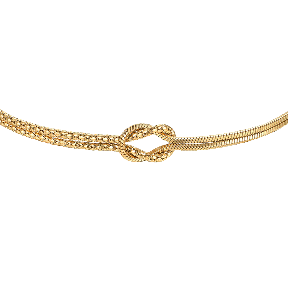 Luca Barra: Bracciale uomo in acciaio IP gold