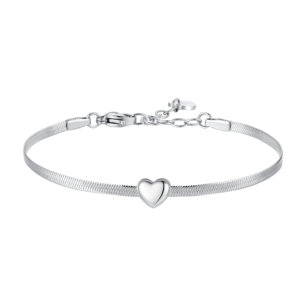 Luca Barra – Bracciale Donna in Acciaio con Cuore
