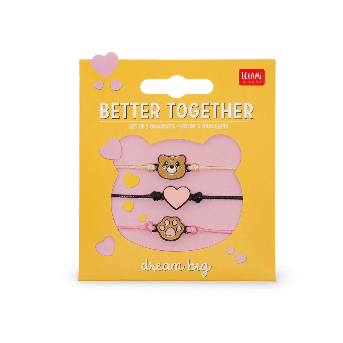 Set 3 Braccialetti Legami Better Together – Teddy Bear