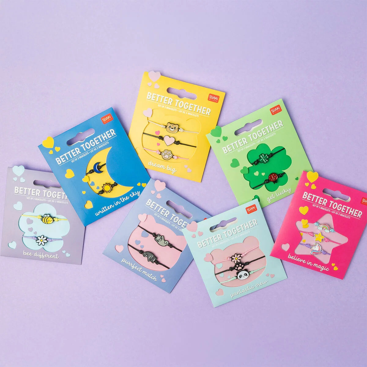 Set 3 Braccialetti Legami Better Together – Unicorno