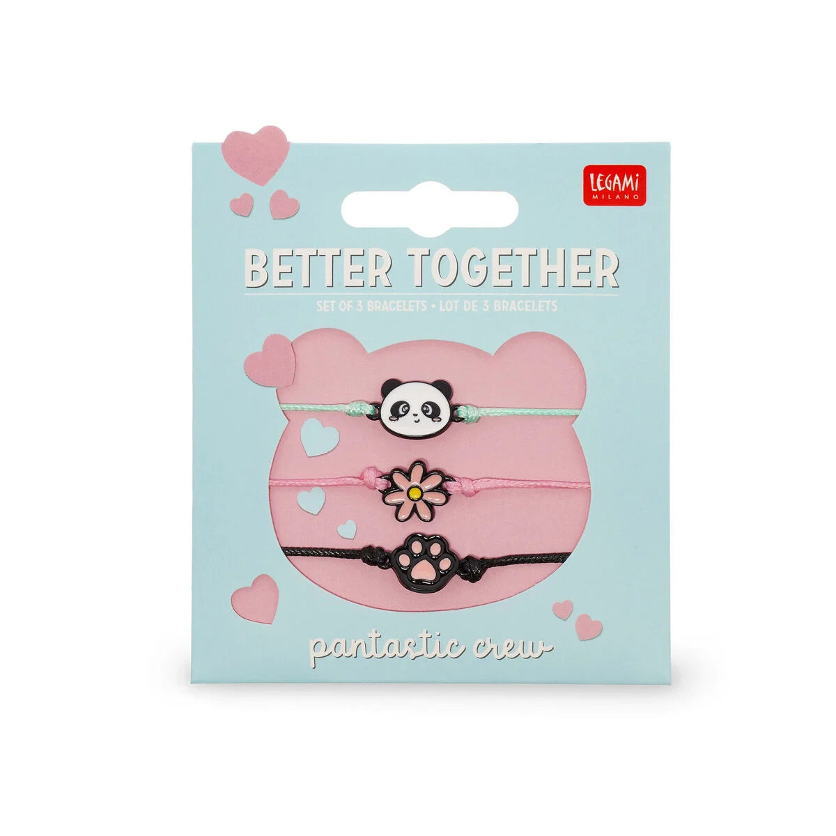 Set 3 Braccialetti Legami Better Together – Panda