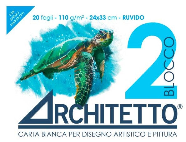 Blocco da disegno architetto F2 ruvido 24x33