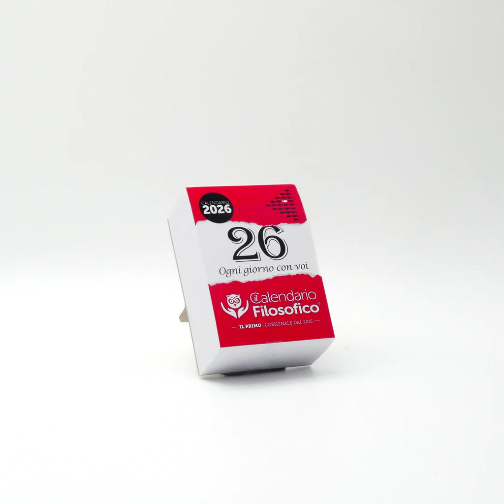 CALENDARIO FILOSOFICO 2026 - A7 MIDI 7,4 x 10,5 CM - CON SUPPORTO IN CARTONE