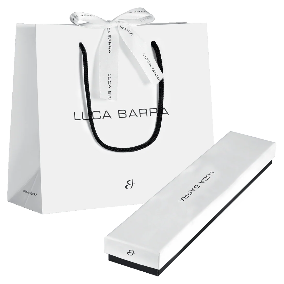 Luca Barra: Collana donna in acciaio con pendente fiore con e zircone bianco