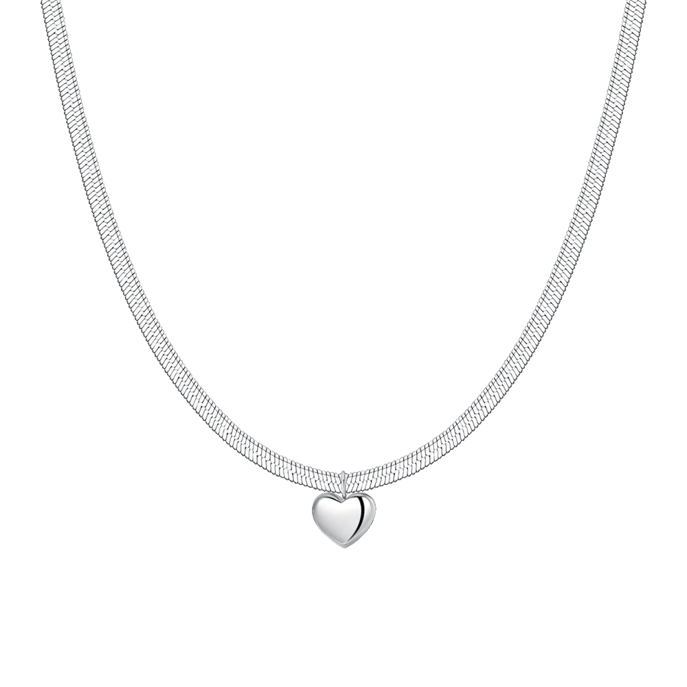 Luca Barra – Collana Donna in Acciaio con Cuore