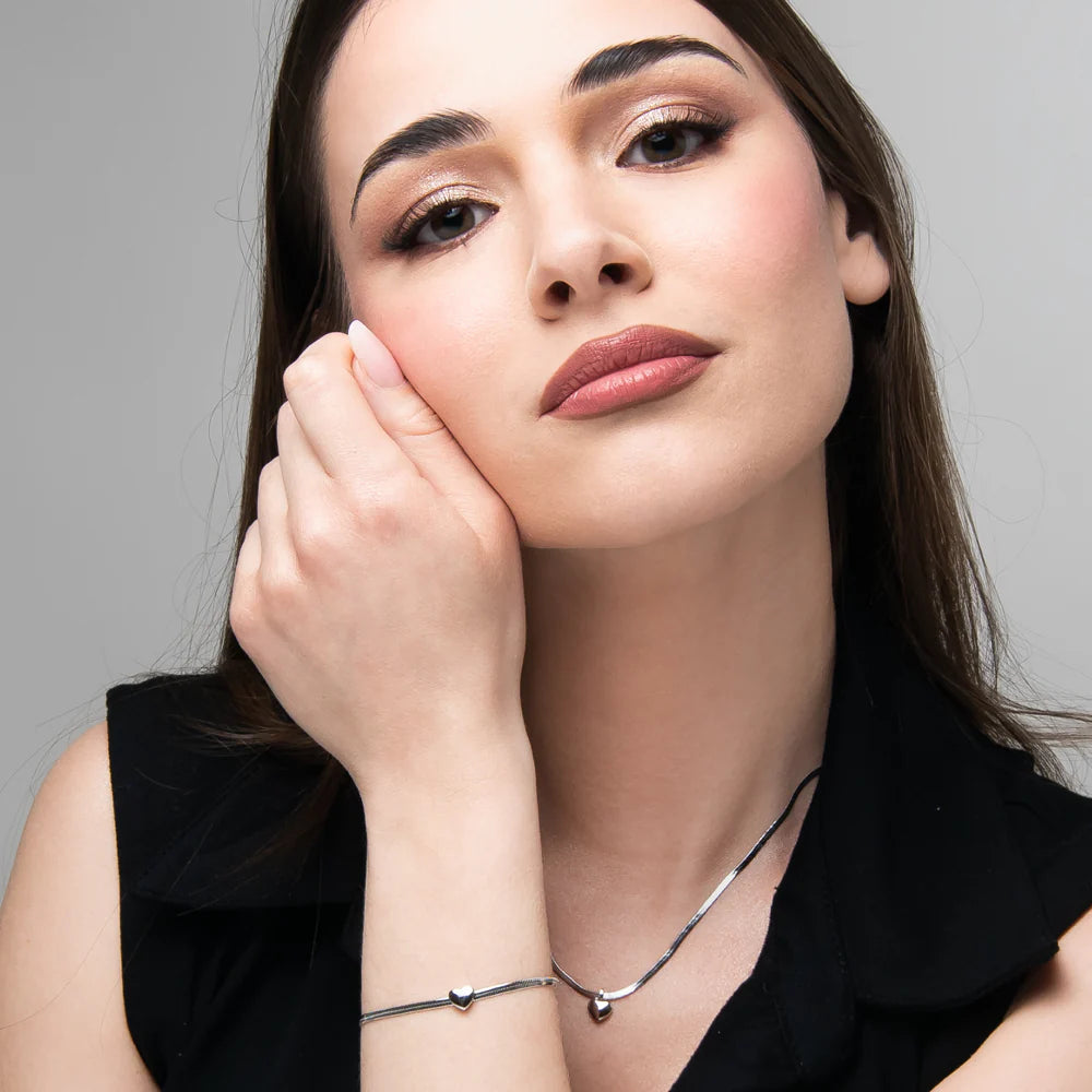 Luca Barra – Collana Donna in Acciaio con Cuore