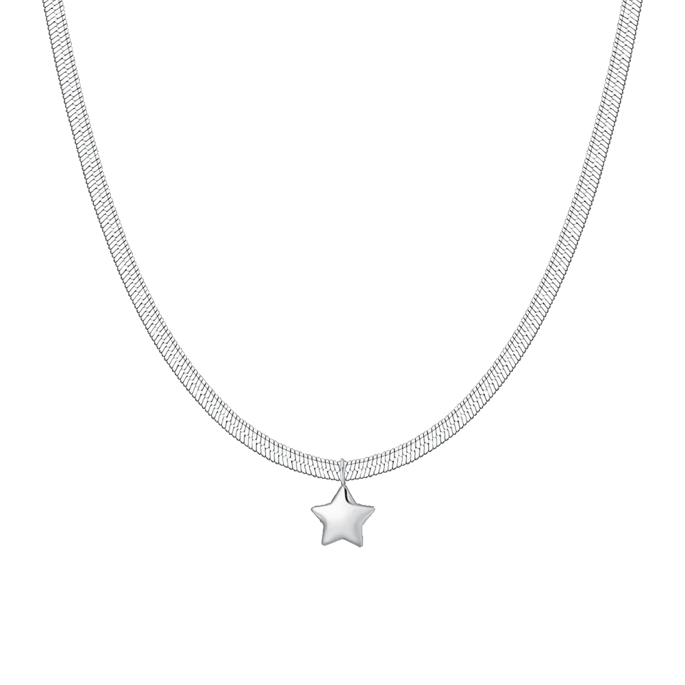 Luca Barra – Collana Donna in Acciaio con stella