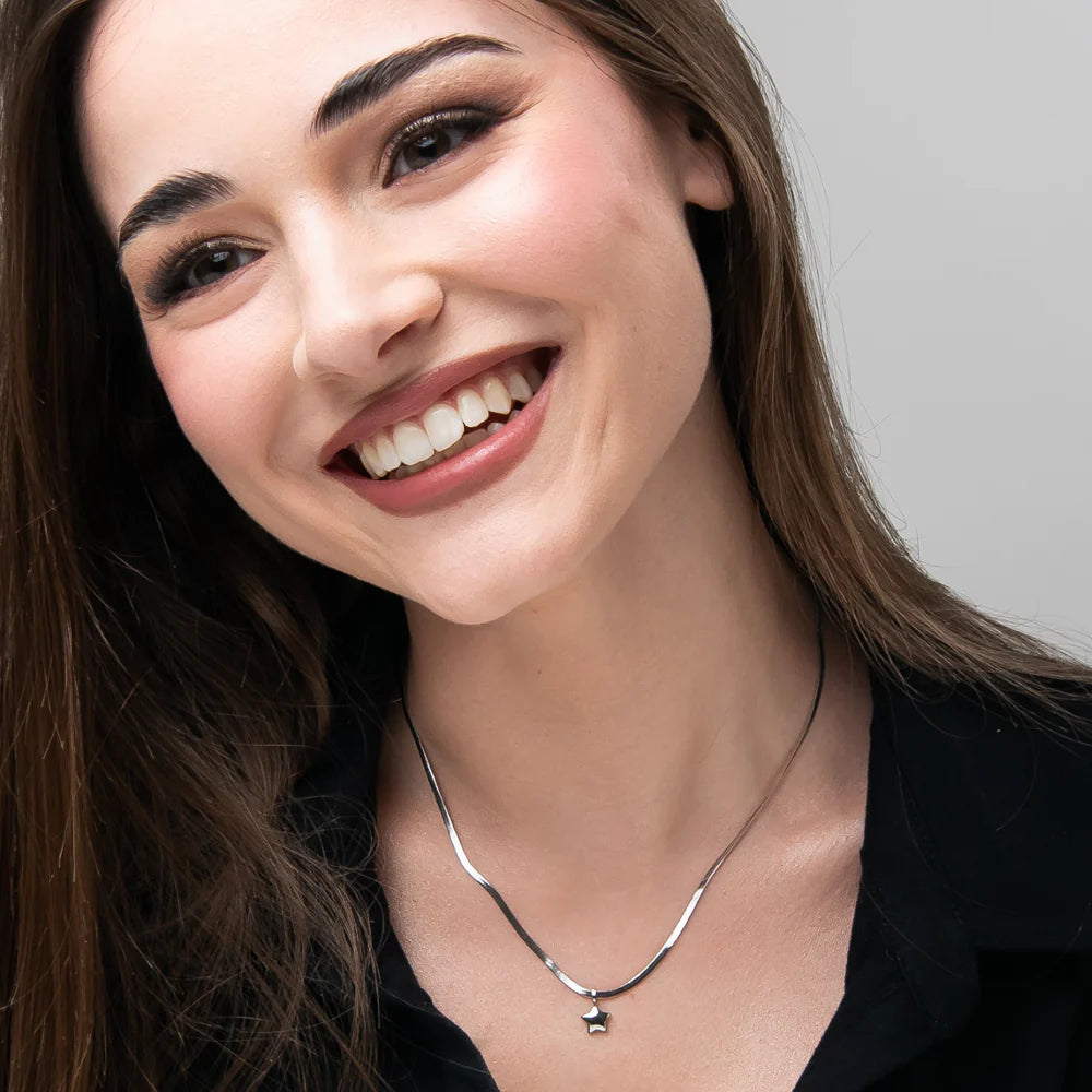 Luca Barra – Collana Donna in Acciaio con stella