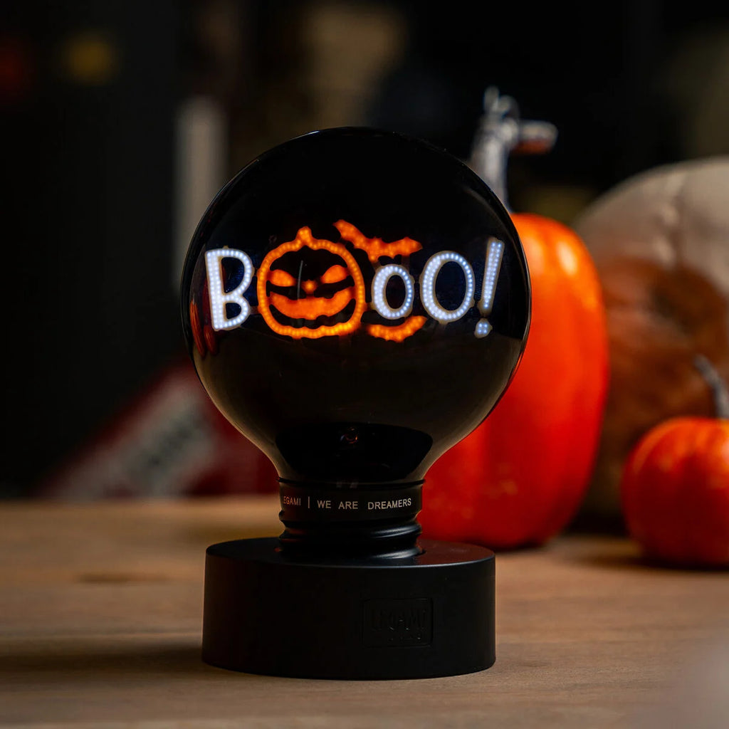 Legami Halloween Lampada da Tavolo Bulb Fiction XL – Scritta BOOO Pumpkin Ricaricabile
