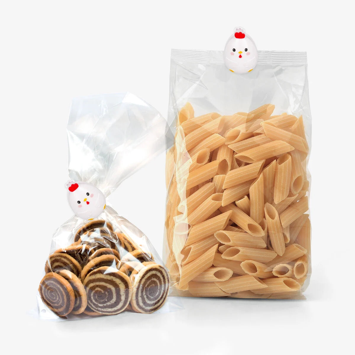 Legami: Set di 4 Clip Chiudi Pacco - Hen - Bag Clips