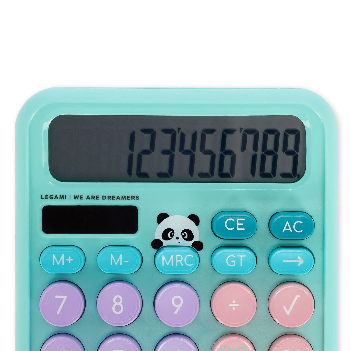 Calcolatrice da Tavolo Legami Calcoolator Panda | Solare, Display 12 Cifre