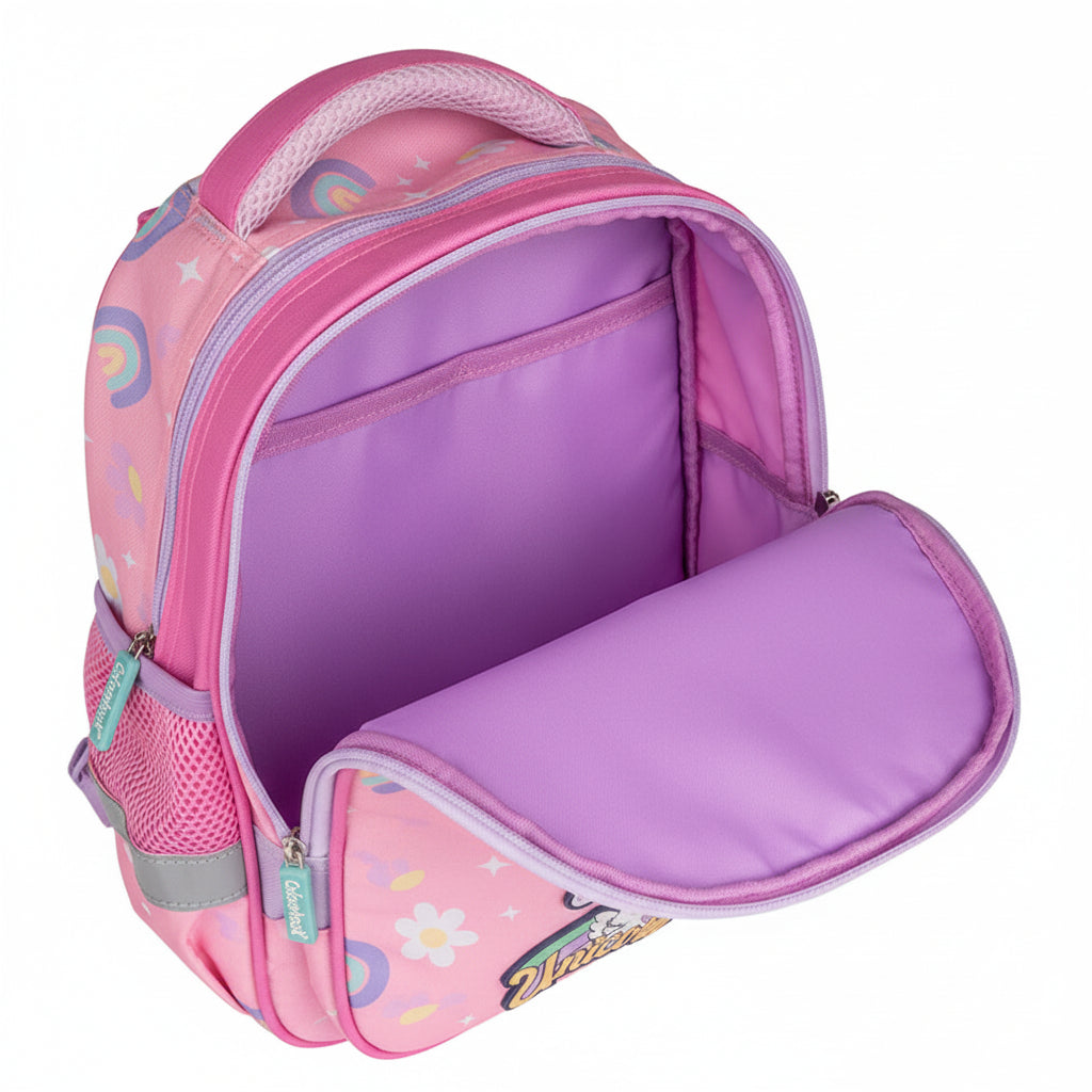 Zaino Asilo Colourbook 9L Alieno & Unicorno + Portachiavi Peluche Omaggio