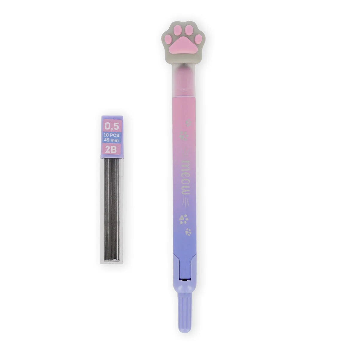 Compasso con Mina Automatica Legami Meow | 10 Mine 0,5mm 2B Incluse