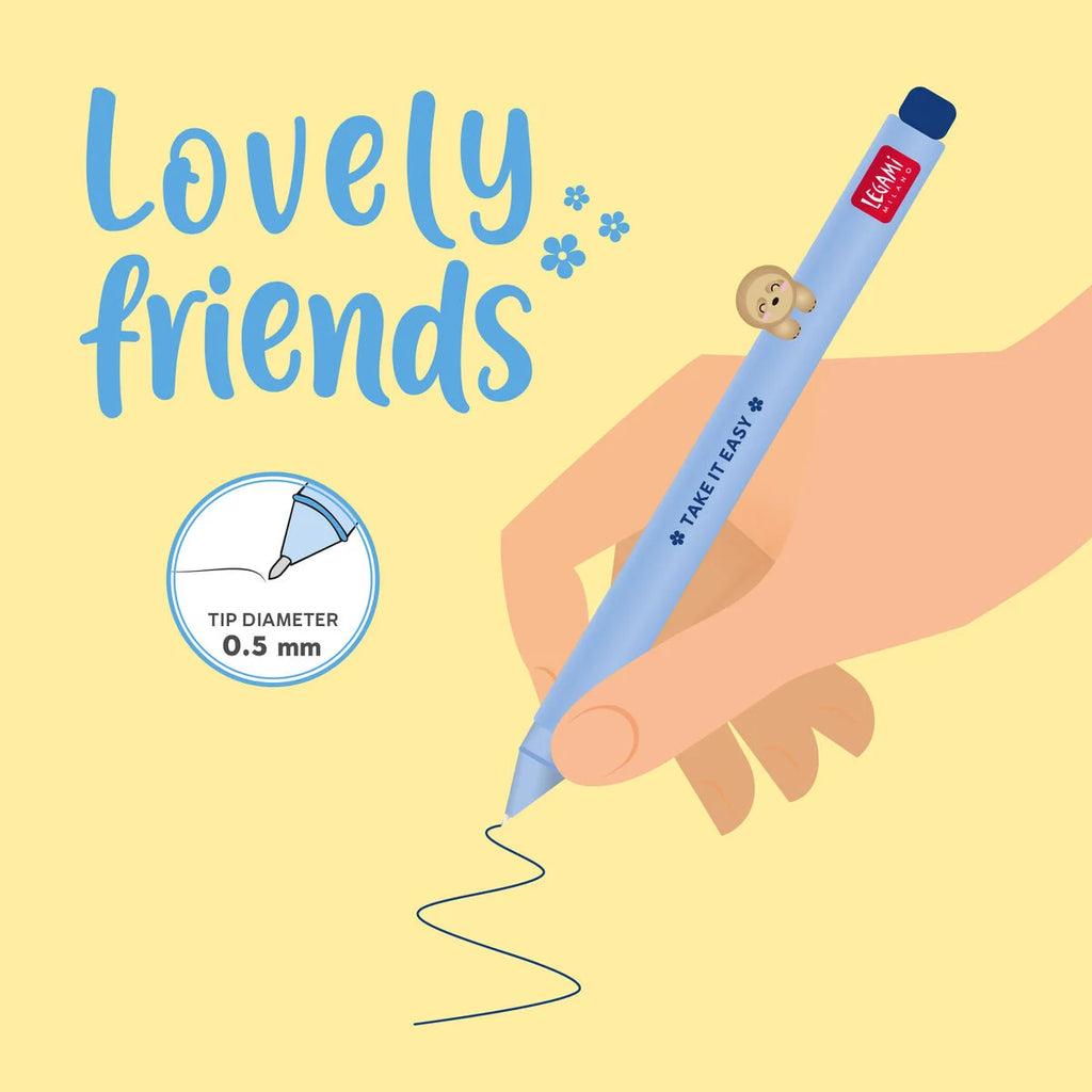 Legami: Penna Gel con Animaletto Decorativo - Lovely Friends