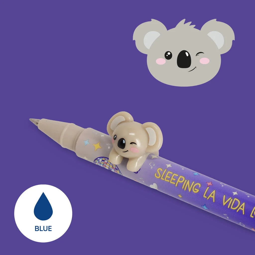 Legami - Penna con Animaletto Decorativo Koala "Sleeping la Vida Loca" - Lovely Friends